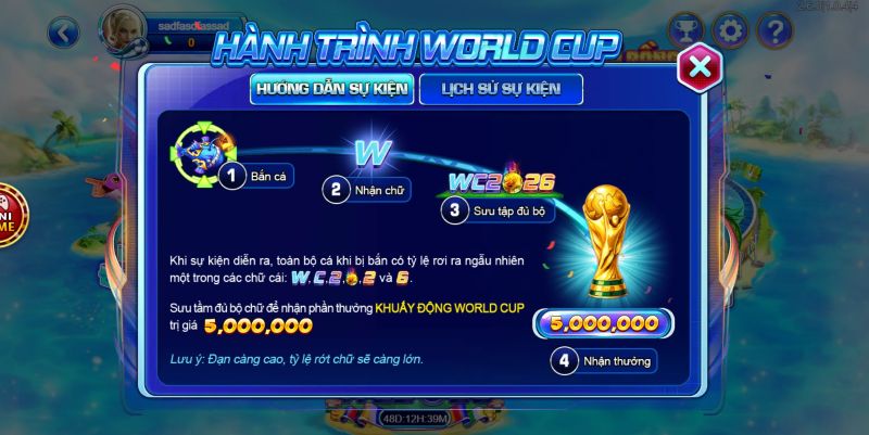 Quy tắc nhận thưởng sự kiện game bắn cá HitClub